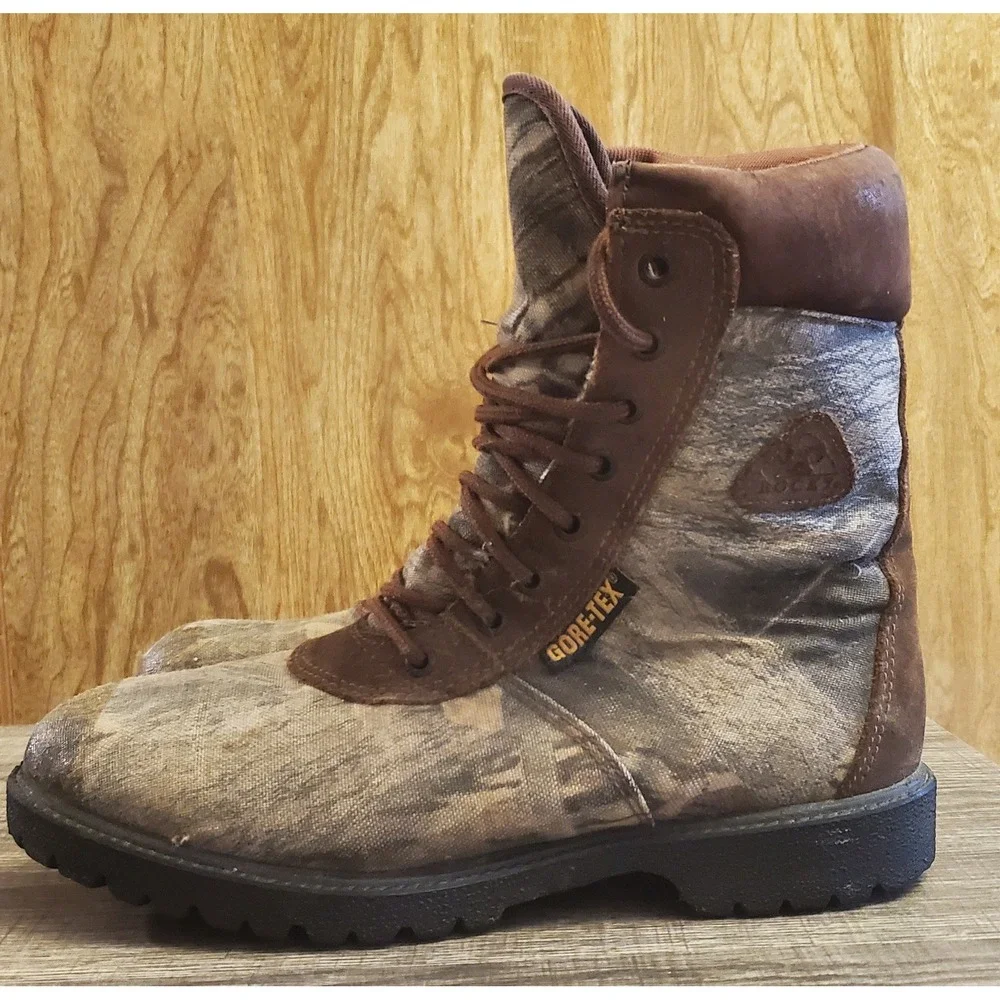 Rocky Gore-Tex‎ 500G Thinsulate Hunting Boots Men's Size 8 EW Camouflage